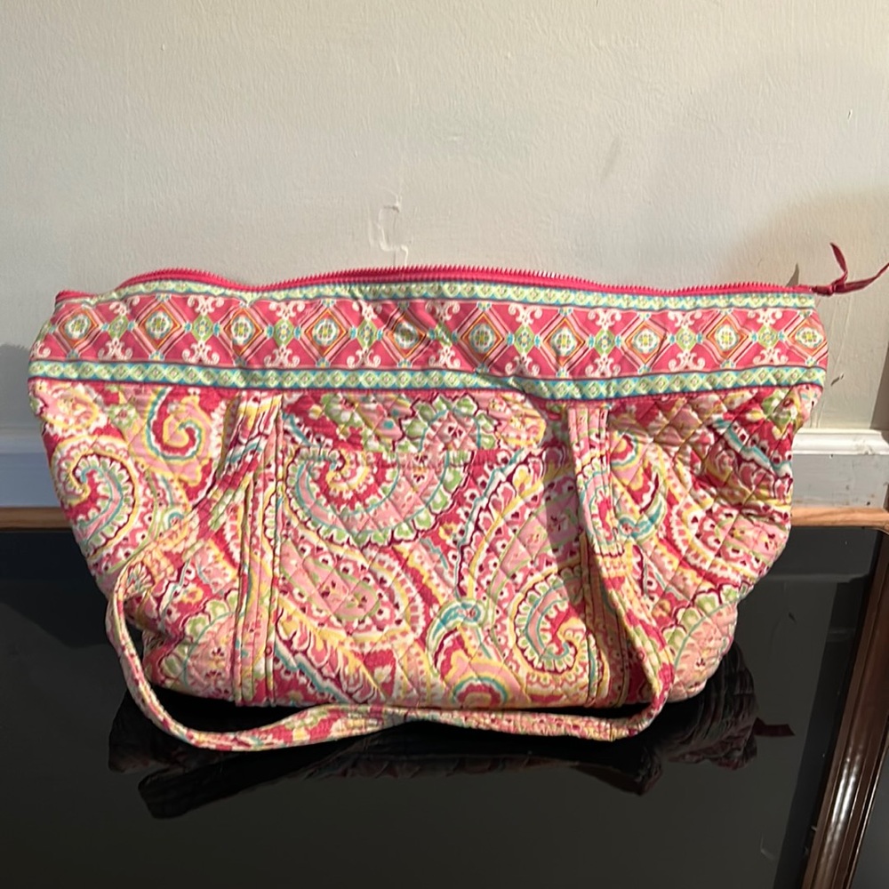 Vera Bradley Pink Duffel and Tote Matching Set